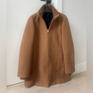 J. Crew Brown Wool Stadium Coat